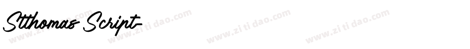 Stthomas Script字体转换